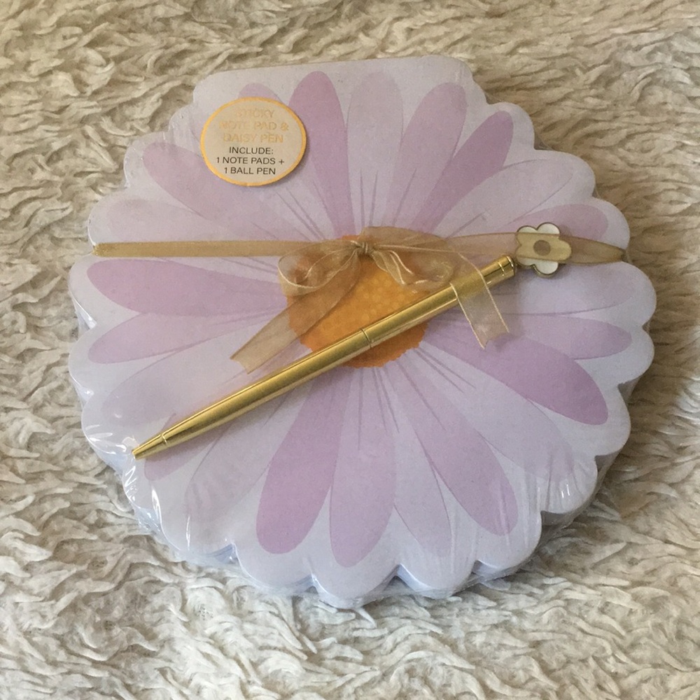 Floral Notepad and Pen Set